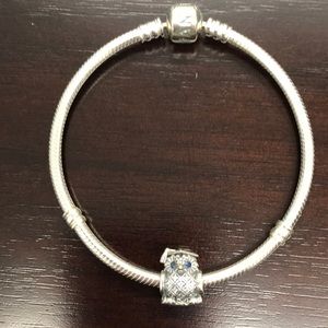 Pandora bracelet with charm